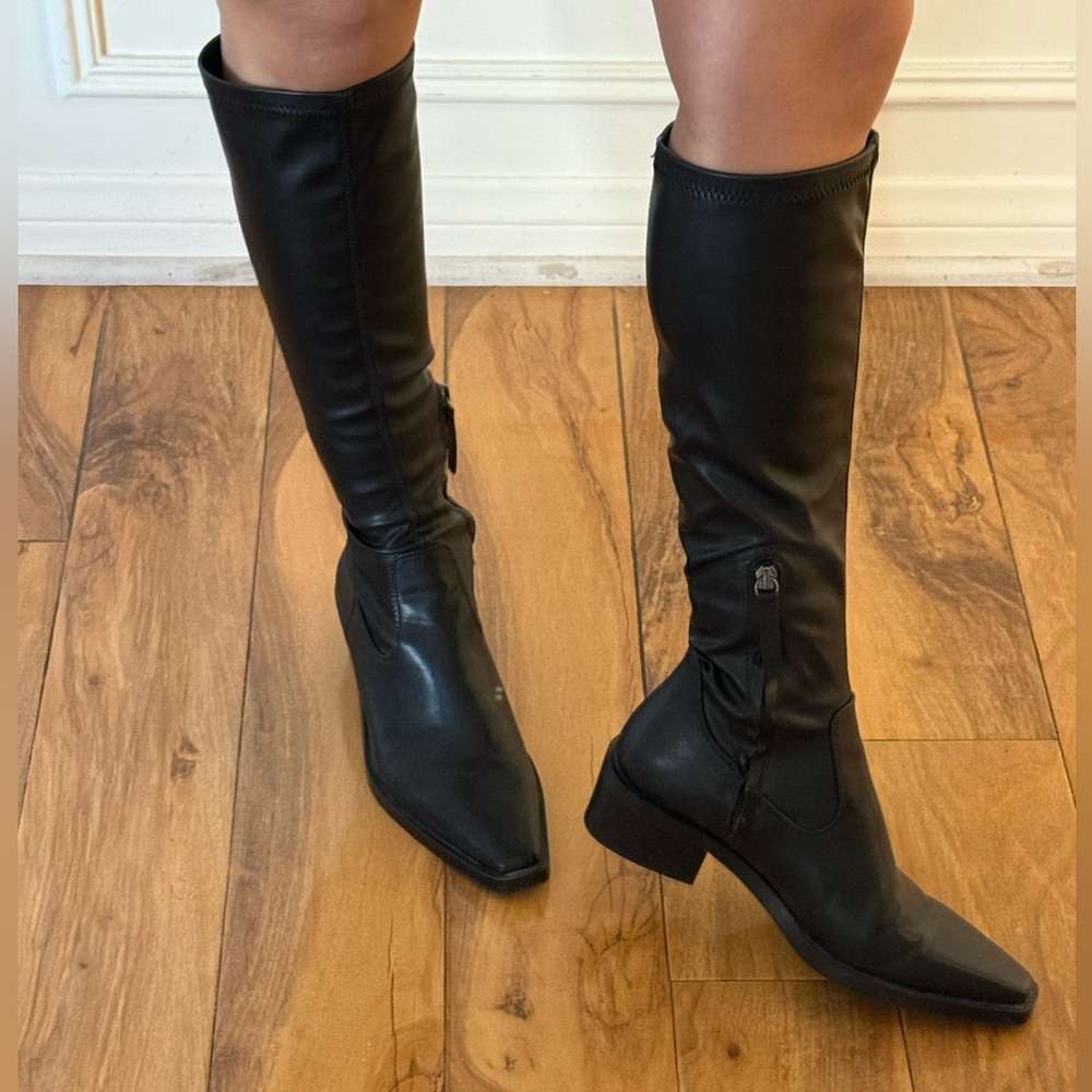 Zara Knee-High Pointed Toe Boots